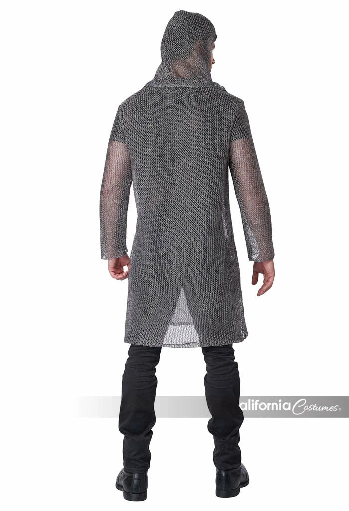 Metallic Knit Chainmail With Tunic And Cowl | Adult - Image 3