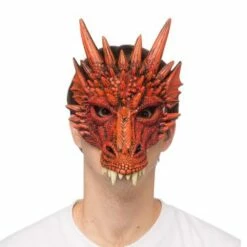 Fantasy Dragon Mask - Red