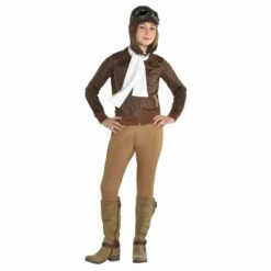 AMSCAN Amelia Earhart | Child Medium (8-10)