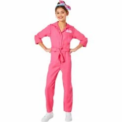 Fun World Barbie The Movie Pink Power Jumpsuit Costume | Child