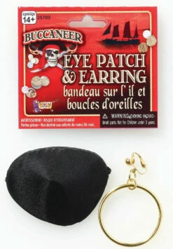 Pirate Earring & Eyepatch Set