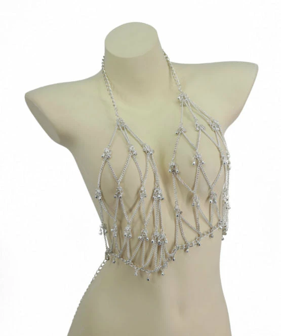 CHAIN MAIL BRA WITH BELLS | Rave - Image 3