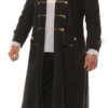 Black Pirate Captain Coat & Hat | Adult
