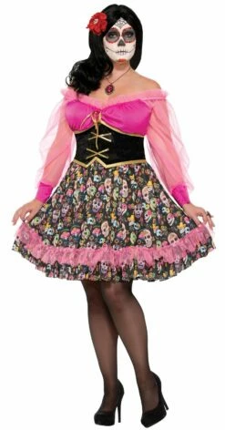 Day Of The Dead Senorita Lady | Adult Plus Size