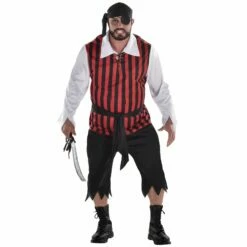 AMSCAN Land Ho! Pirate | Adult Plus XXL (48-52)