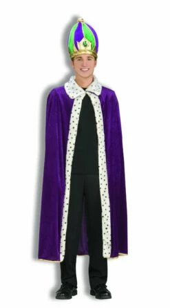 Mardi Gras Robe & Crown Set Adult - Forum