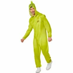 Fun World Dr. Seuss The Grinch Costume Jumpsuit | Adult