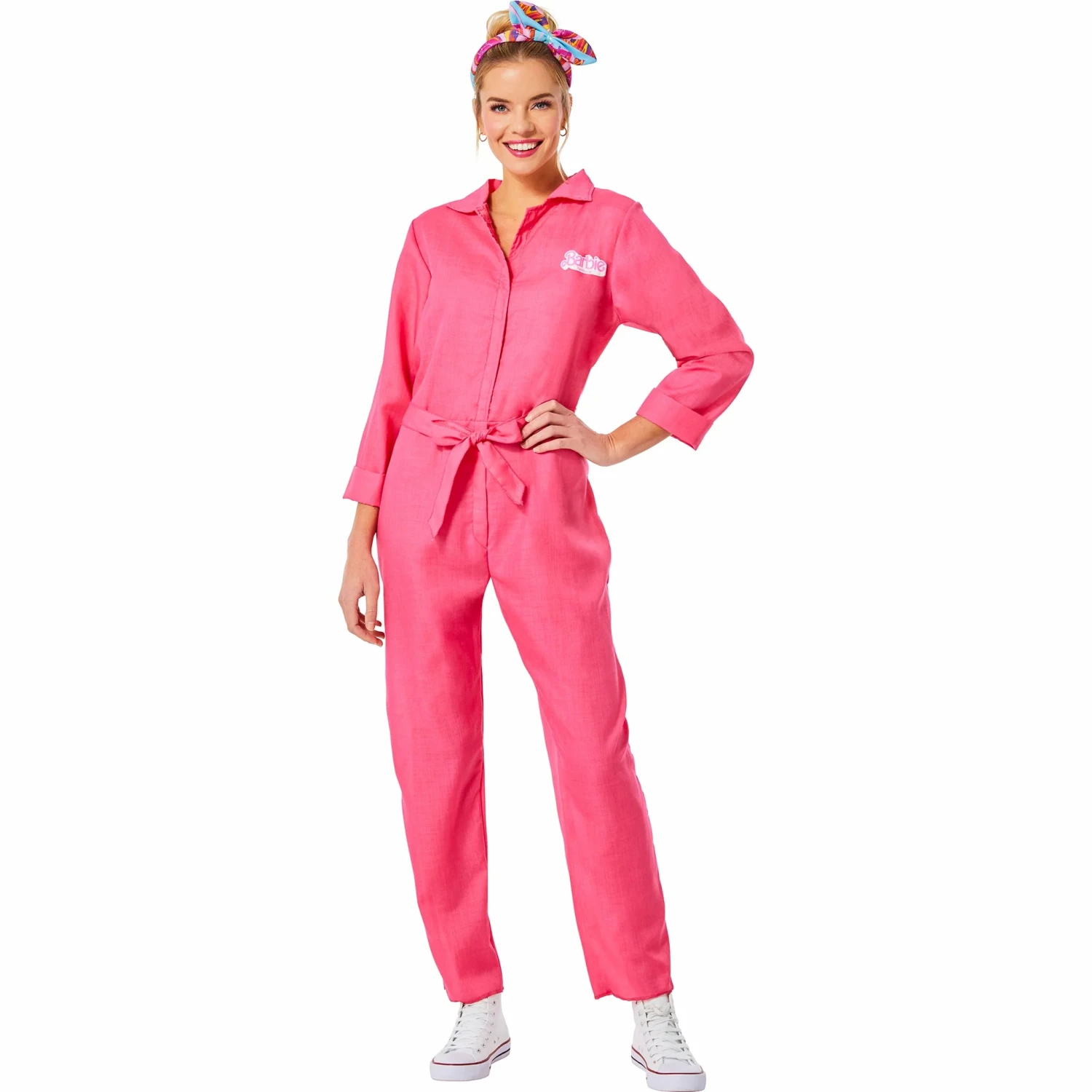 Fun World Barbie The Movie Pink Power Jumpsuit Costume | Adult