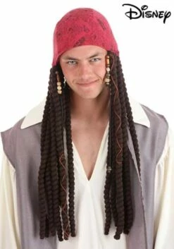 Jack Sparrow Adult Bandana And Dreads Set