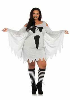 LEG AVENUE Jersey Ghost Dress | Plus Size