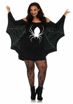 LEG AVENUE Jersey Spiderweb Dress | Plus Size