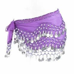 Coin Sash | Purple & Silver