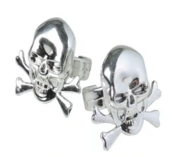 Metallic Skull Rings 12 Pcs.